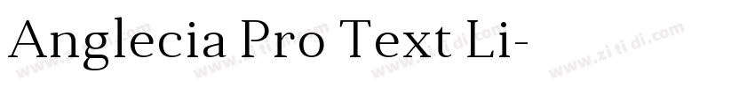 Anglecia Pro Text Li字体转换